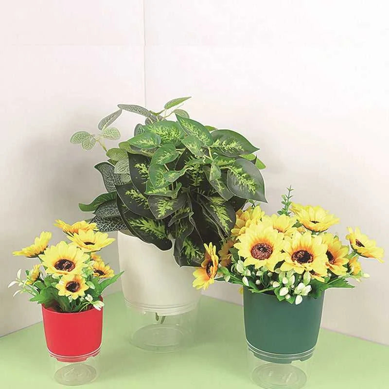 Watering Planter Handmade 2 Layer Self Watering Plant Flower Pot Water Container Round Flowerpot Home Garden Decor Dropshiping The jack market .AU The jack market .AU Home $ 21 14:29#green