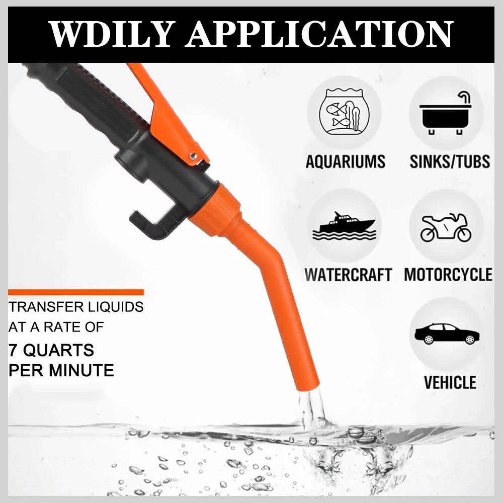 For SUV Truck RV Boat Car Gas Oil Pump Portable Electric Automatic Fuel Tank Tools Water And Oil Absorption Vacuum Pumps