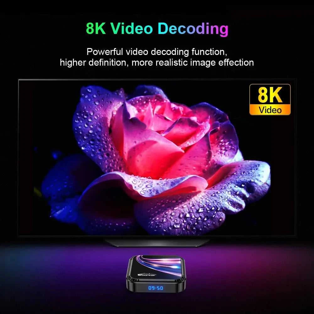 Woopker Android 13 TV Box K52 Rockchip RK3528 Smart TV Box Support 8K Wifi6 BT5.0 YouTube Google Voice Assistant Set Top Box The jack market .AU The jack market .AU Accessories Electronics $ 94 14:350852#4GB 64GB;200009209:201484777