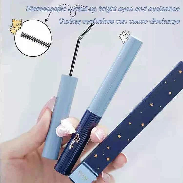 Ultra-fine Mascara Curl Thick Lengthening Eyelash Mascara Waterproof Non-smudge Brown Natural Curling Fine Brush Mascara Makeup