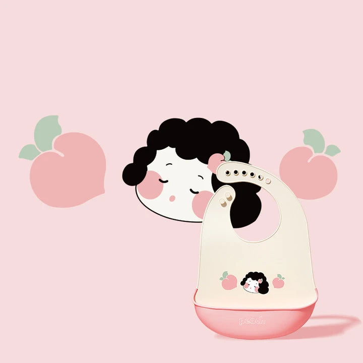 Silicone Baby Bib Waterproof Kids Boy Girl Feeding Stuff Adjustable Feeding Apron Food Grade Cartoon Burp Scarf Toddler Burp Bib