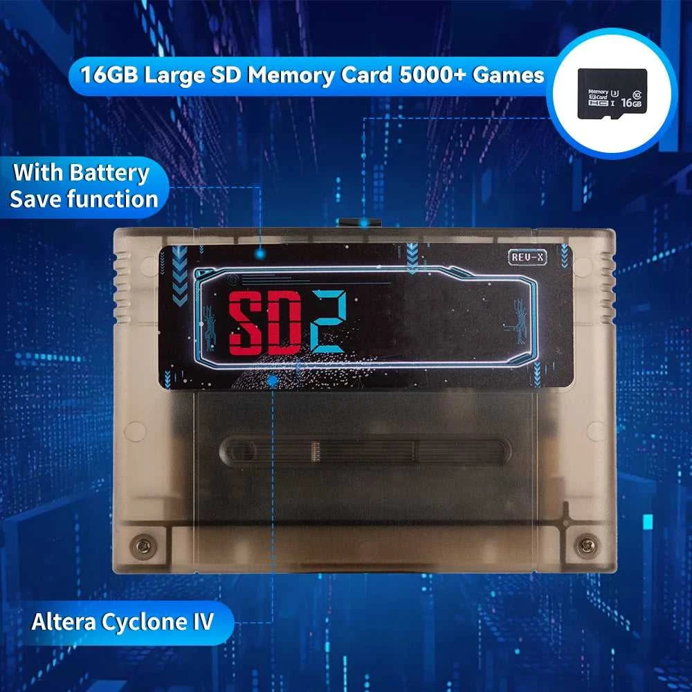 SD2 Game SNES for SD2SNES Rev. Z Version FXPAK Pro 5000 in 1 For SNES 16 Bit Video Game Console with 16G Card FOR Cyclone Chip The jack market .AU The jack market .AU Accessories Electronics $ 182 14:350852#Clear Black 2