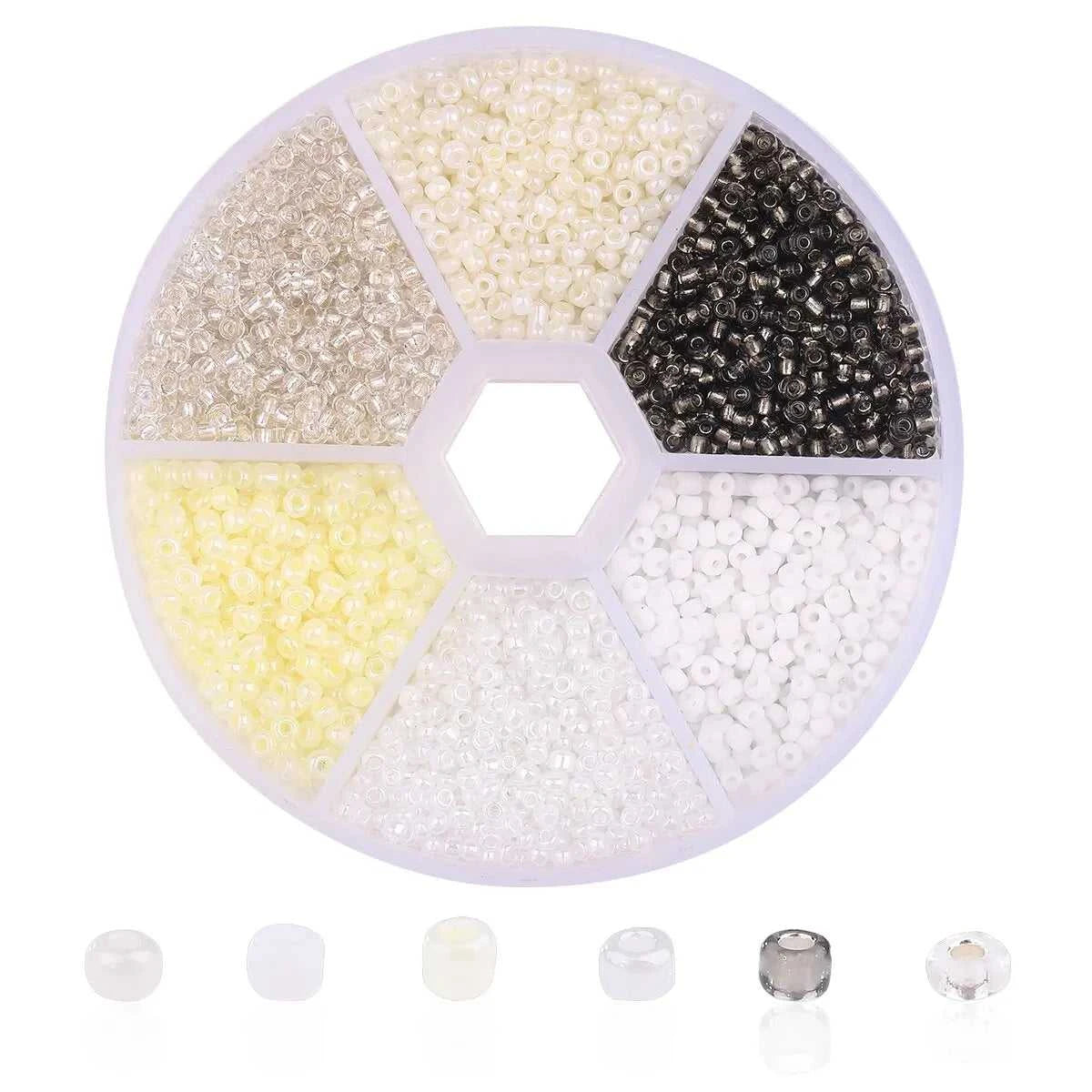 3900pcs Glass Rice Beads 6 Grid Set Box Loose Beads Handmade Bead String Material Pack DIY Bracelet Necklace Jewelry Accessories The jack market .AU The jack market .AU Jewellery & Chains $ 48 14:29;5:100016944#2mm about3900pcs