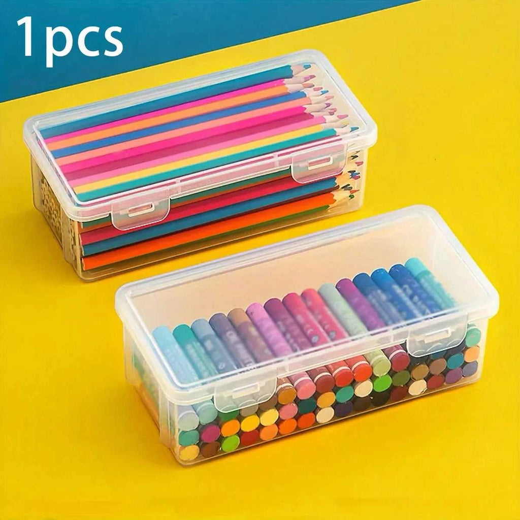 1/5pcs Transparent Plastic Storage Box To Store Small Items Toys Ornaments Jewelry Stickers Cards Organizer With Buckle DIYstuff The jack market .AU The jack market .AU Home $ 22 14:193#1pc