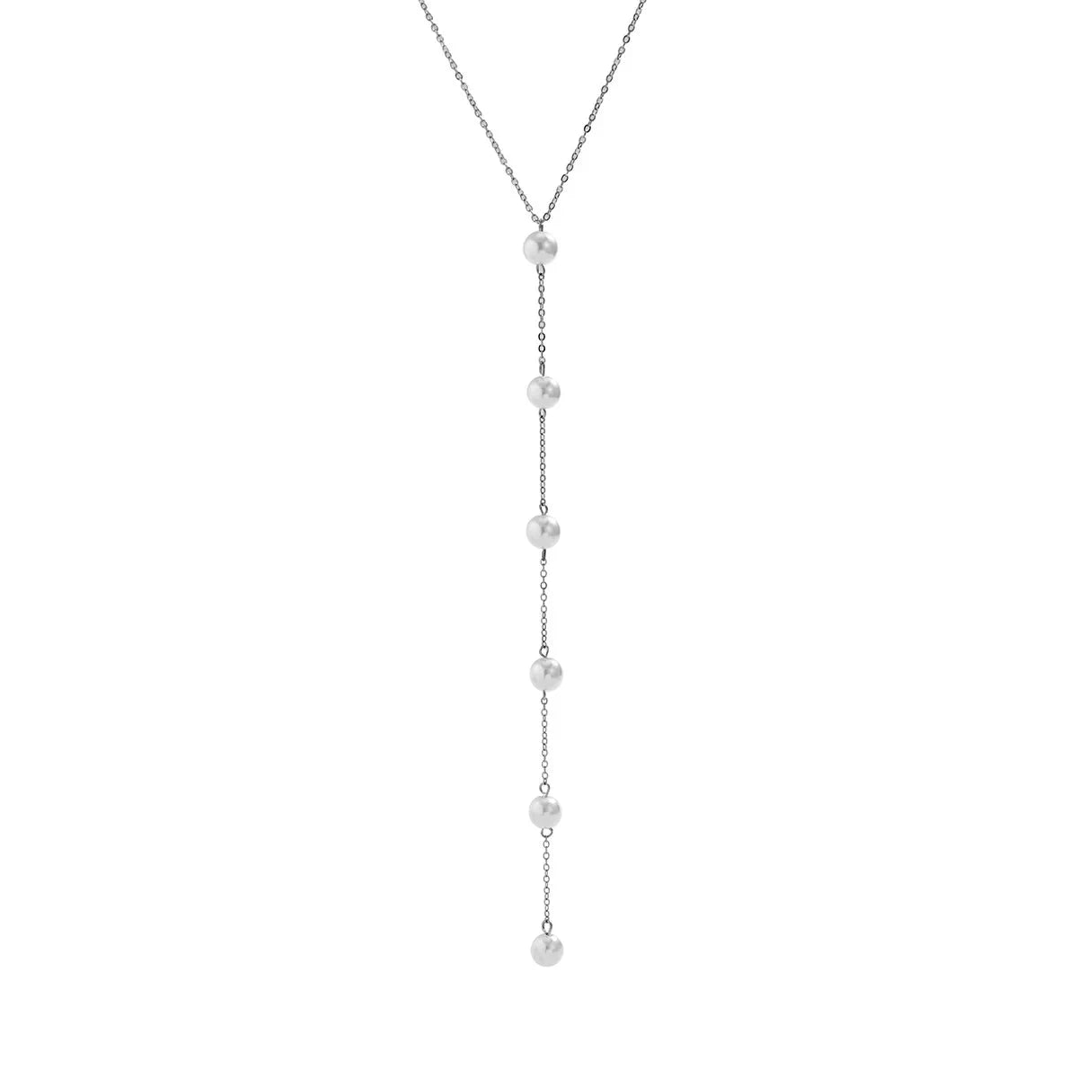 IngeSight.Z Simple Long Imitation Pearls Back Necklace For Women Sexy Tassel Harness Bikini Chest Chain Body Jewelry Mujer The jack market .AU The jack market .AU Jewellery & Chains $ 48 200001034:203027829#JS05178