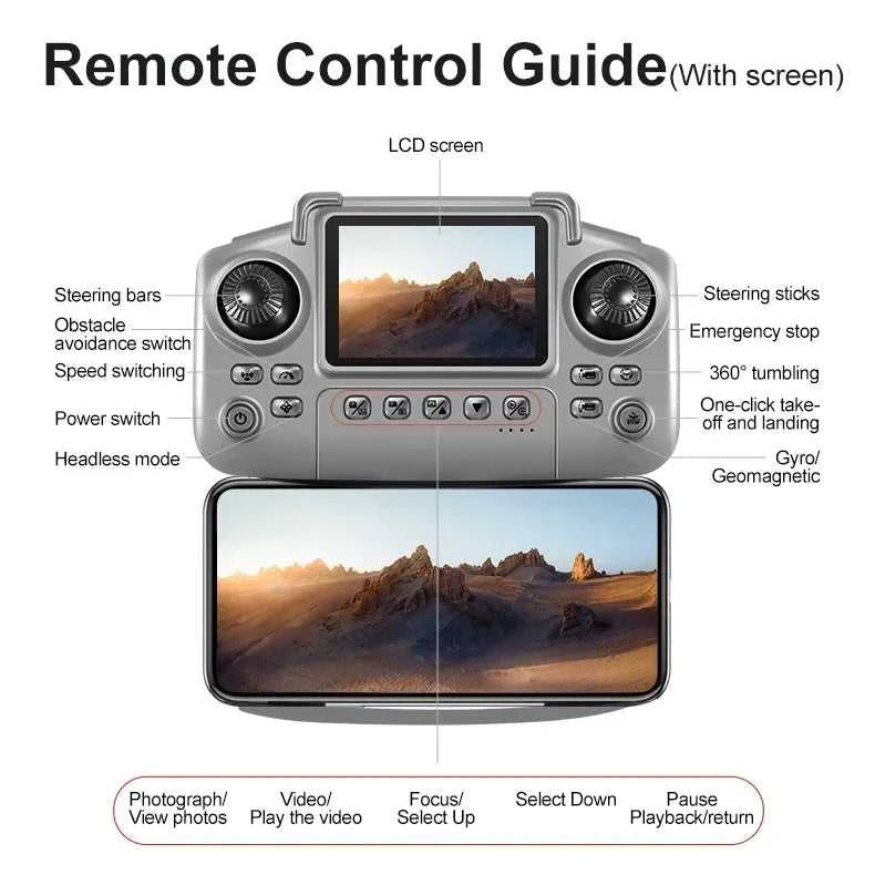 2026New GPS Drone 8K Aerial HD Dual Camera Intelligent Obstacle Avoidance Brushless Power 5G WIFI GPS Return Screen RC Drone The jack market .AU The jack market .AU Drones $ 172 14:193#D18-8K HD-Black;200000828:201589807#Bundle1