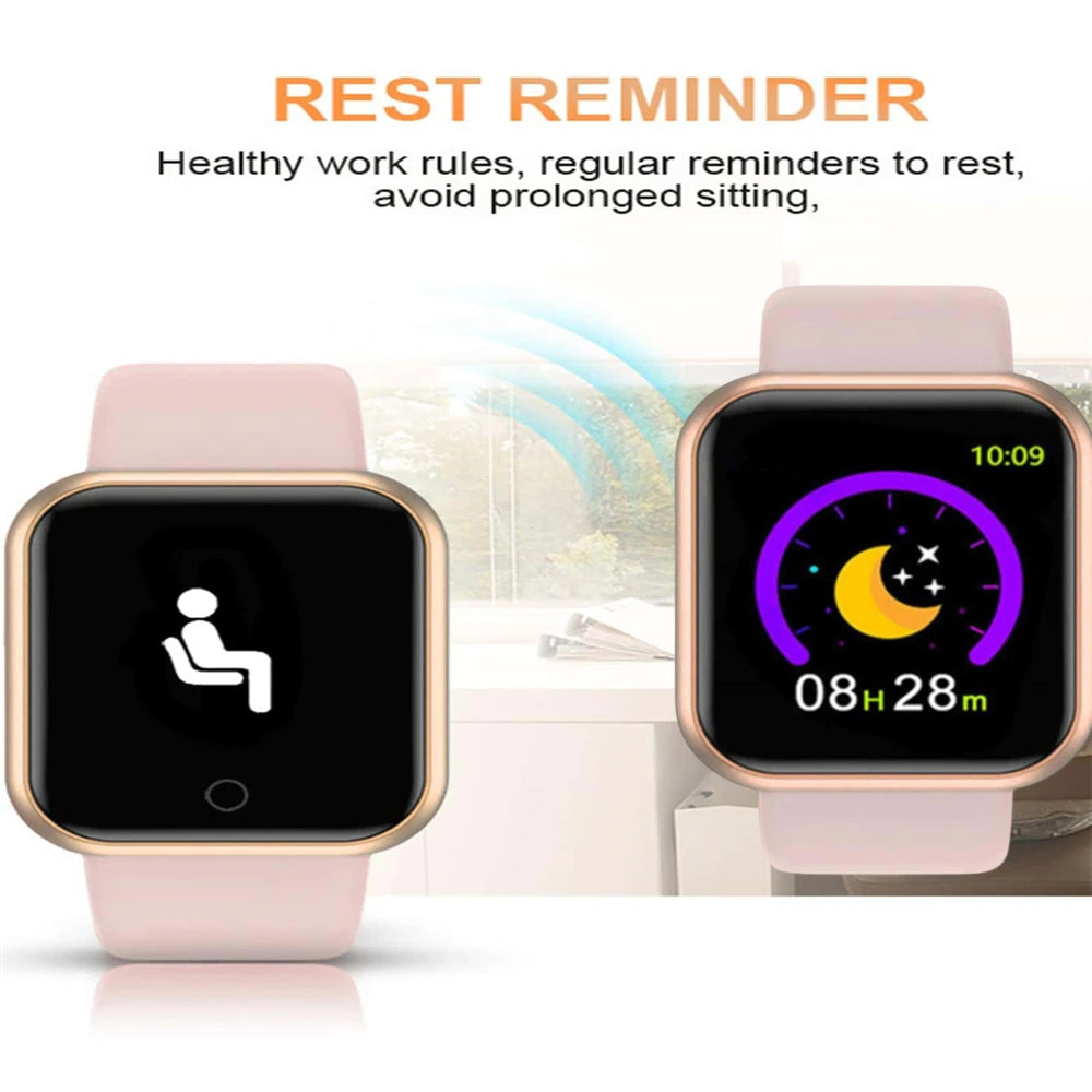 Smartwatch Men Women Wristwatches Smart Watch Message Fitness Monitor Bracelet Birthday Gift Electronic Clock For Android IOS - Jack market 1988Jack Market 1988