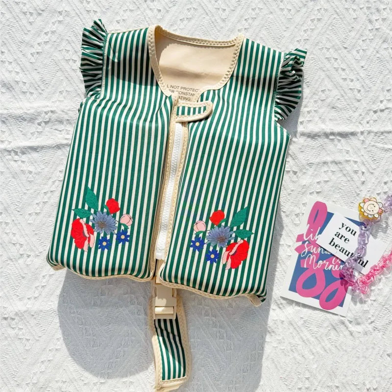 Baby Boy Girl Float Swimsuit Toddler Child Foam Safety Swimming Training Vest Summer Kid Swimming Clothing Swim Bath Pool 2-8Y