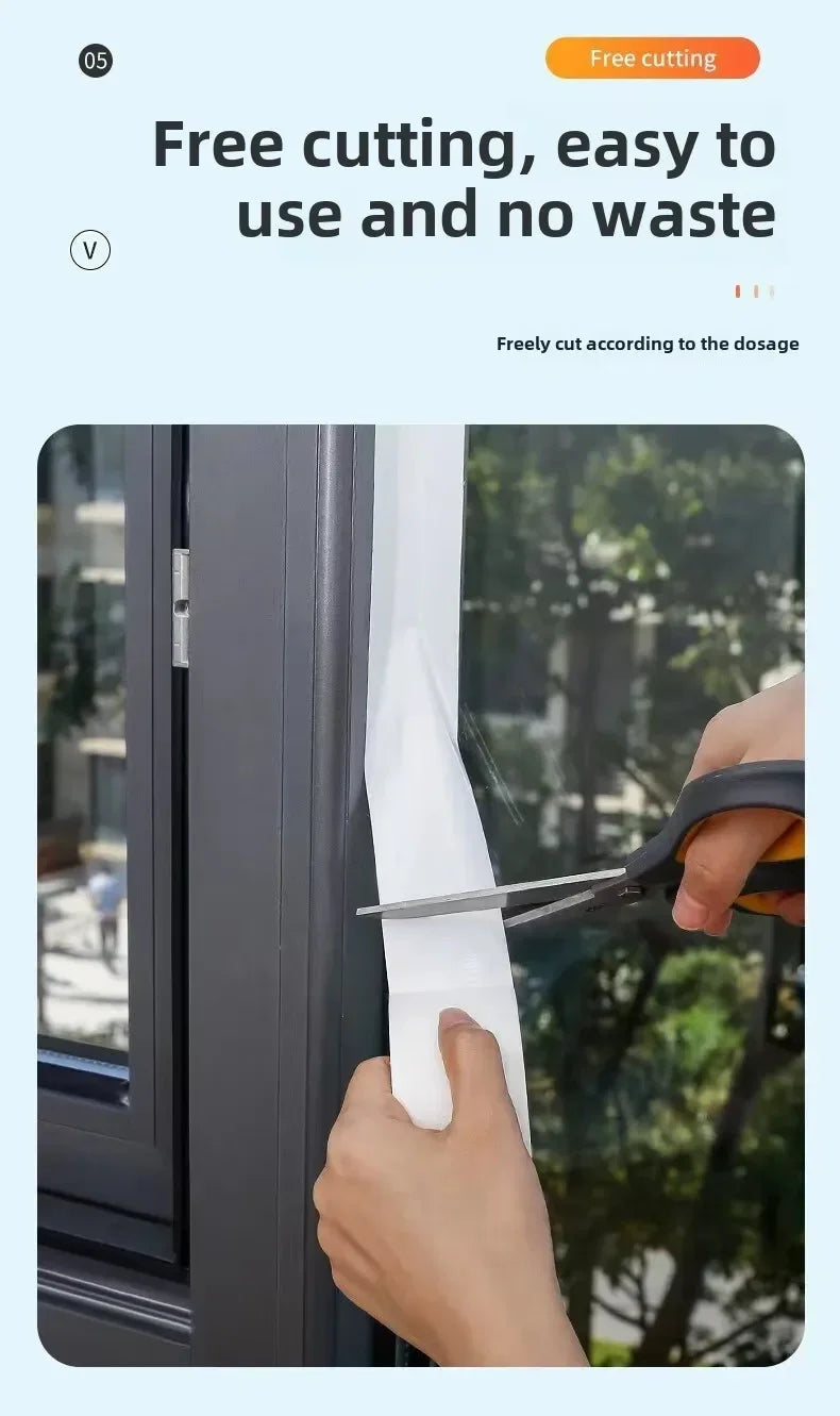 10m Thick Industrial Tape (Silver-Gray) - Single-Sided, Waterproof/Windproof, Wear-Resistant for Repair & Bundle Tasks