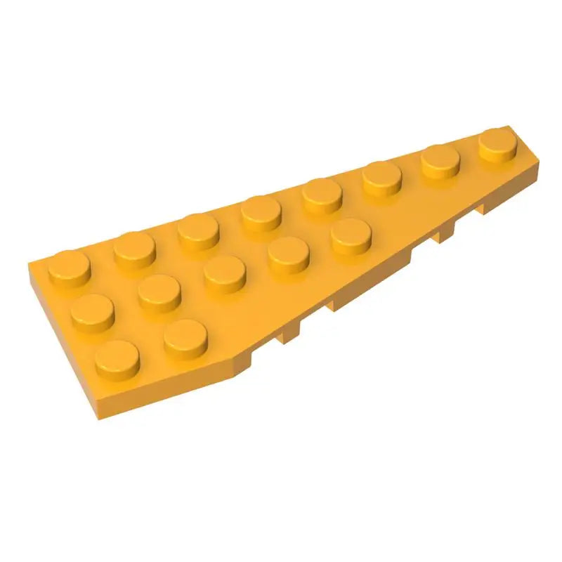 Gobricks 10PCS Parts Wedge Plate Bricks 8x3 Right Compatible with 50304 Toys Building Blocks Assembles Technical Model Adult MOC