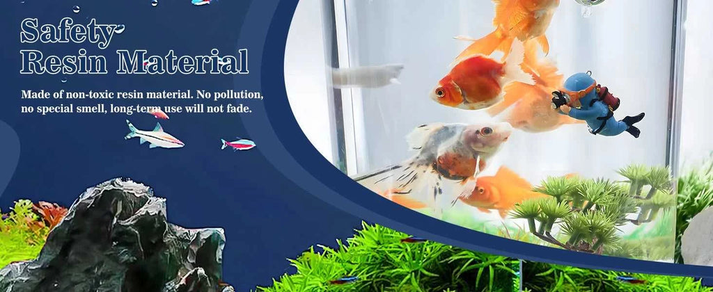 Fish Tank Decoration Creative Floating Diver Ornaments Set Blue Guy Figurines for Underwater Scenery Bottom Aquarium Decor The jack market .AU The jack market .AU Fishing Gear $ 21 14:496#J