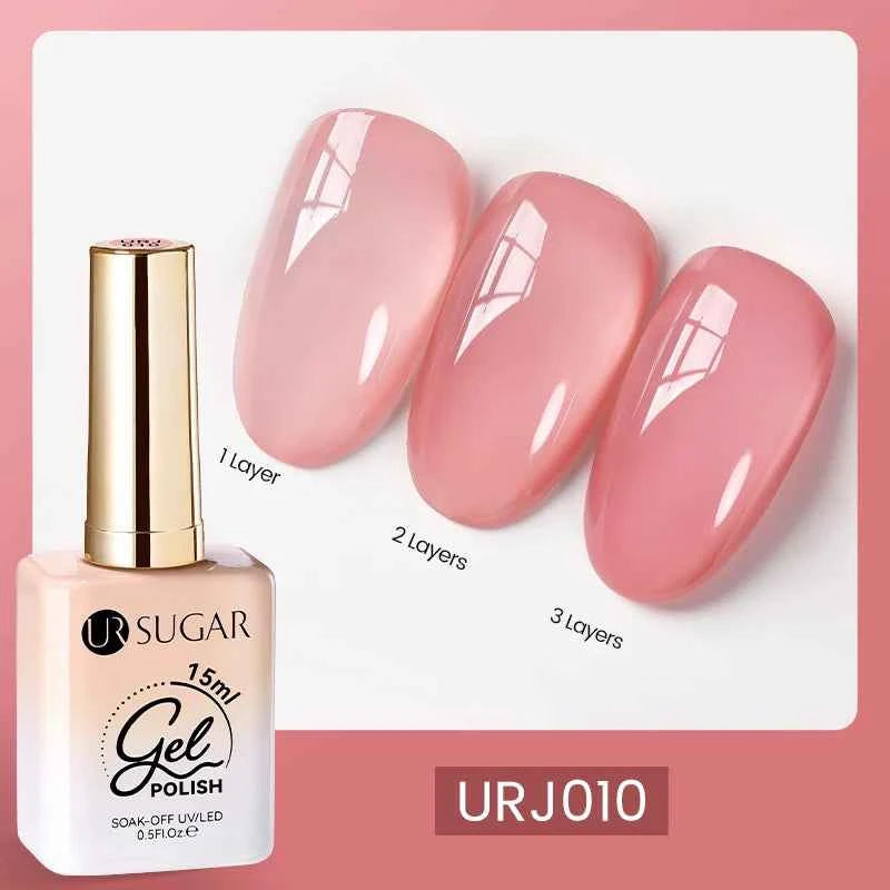 UR SUGAR 15ml  Autumn Winter Red Cat Magnetic Gel Nail Polish White Dopamine Nail Sparkling Glitter Soak Off UV LED for Manicure