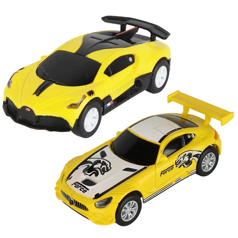 1:64 Slot Car Electric Race Track Set – 2-Pack Circuit Railway Toy