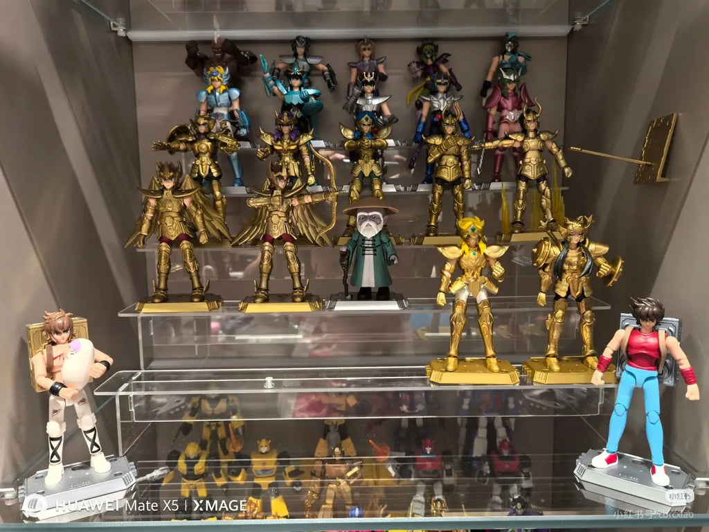 In Stock Blokees Saint Seiya Blind Box Stars 2 Sagittarius Libra Aquarius Assembly Model Animation Peripheral Gift