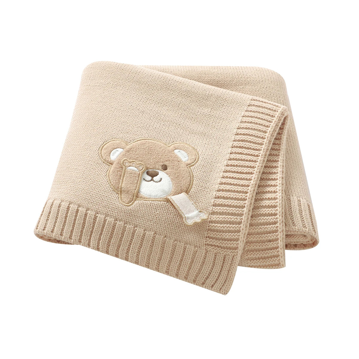 Baby Blankets 90*70cm Knit Newborn Boys Girls Stroller Nursery Crib Swaddle Wrap Quilts Dual-Use Infant Receiving Mat Ultra-Soft