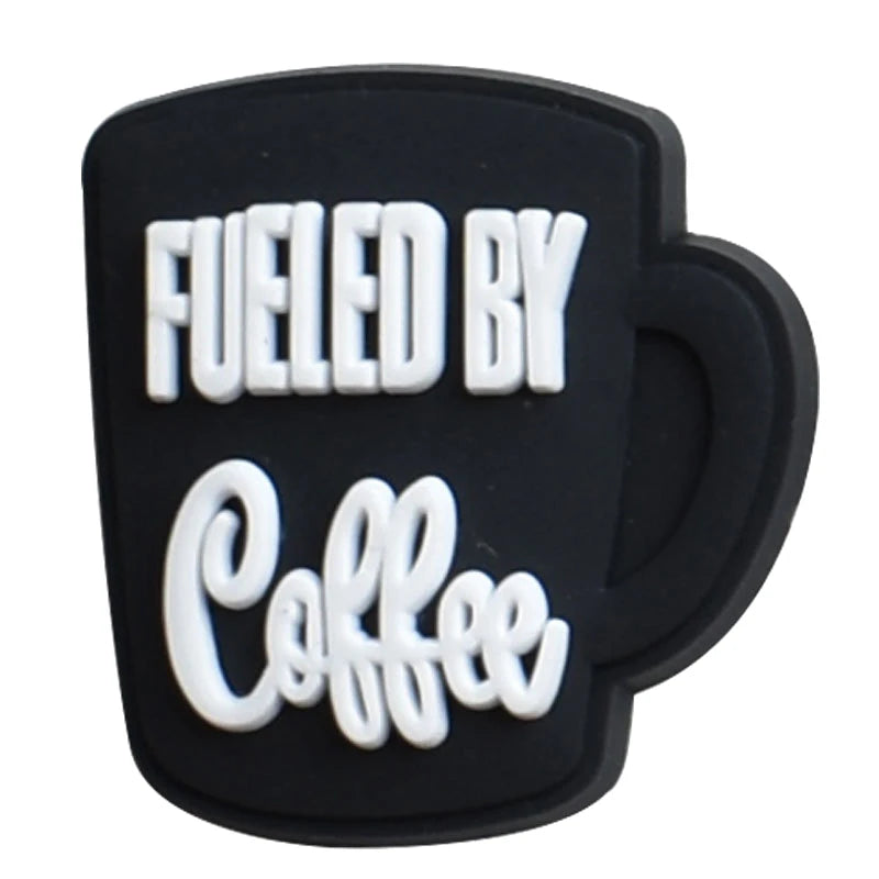 Coffee Shoe Charms for Crocs Accessories Men Clogs Pins Women Badges Boy Girls Jeans Kids Decorations Buckle Shoes Accessories