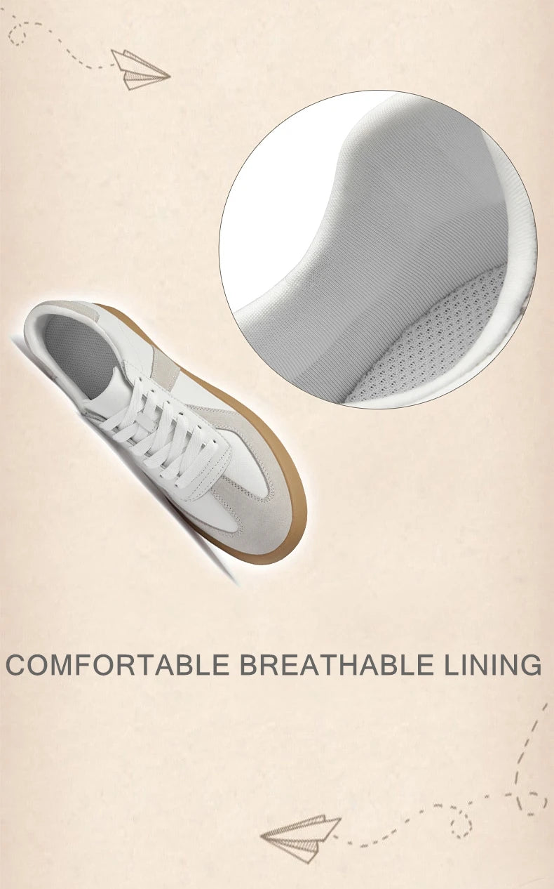 Men Women Genuine Leather Casual Elevator Shoes Leisure Sneakers Sports Zapatos Mujer Men's Height Increasing Shoes Tennis Shoes