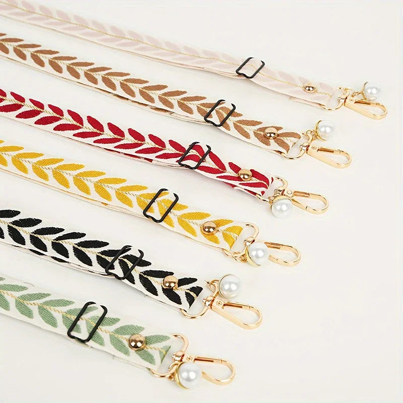 Adjustable Long Mobile Phone Lanyard Crossbody Card Neck Cord Clip Hang Lanyard Pearl Hanging Ornaments Charm Anti-lost Lanyard