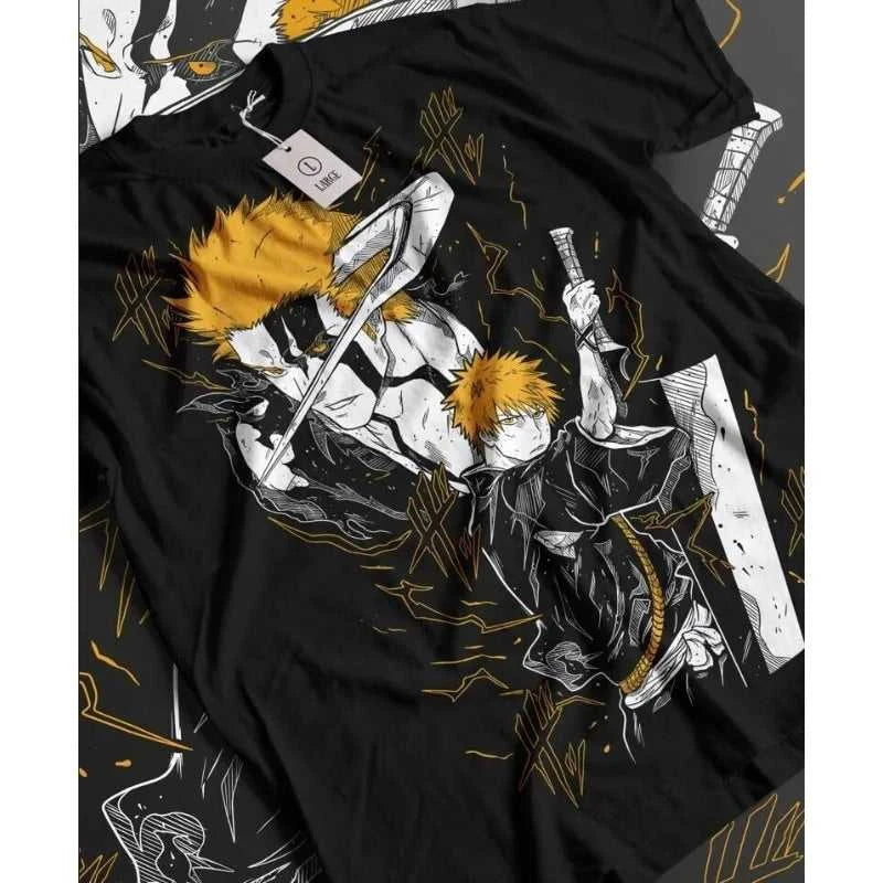 Bleach Ichigo T-Shirt Kurosaki Moon Kawai Anime Manga Black Tshirt Tee ALL SIZES The jack market .AU The jack market .AU Men Fashion $ 39 14:193;5:200000991