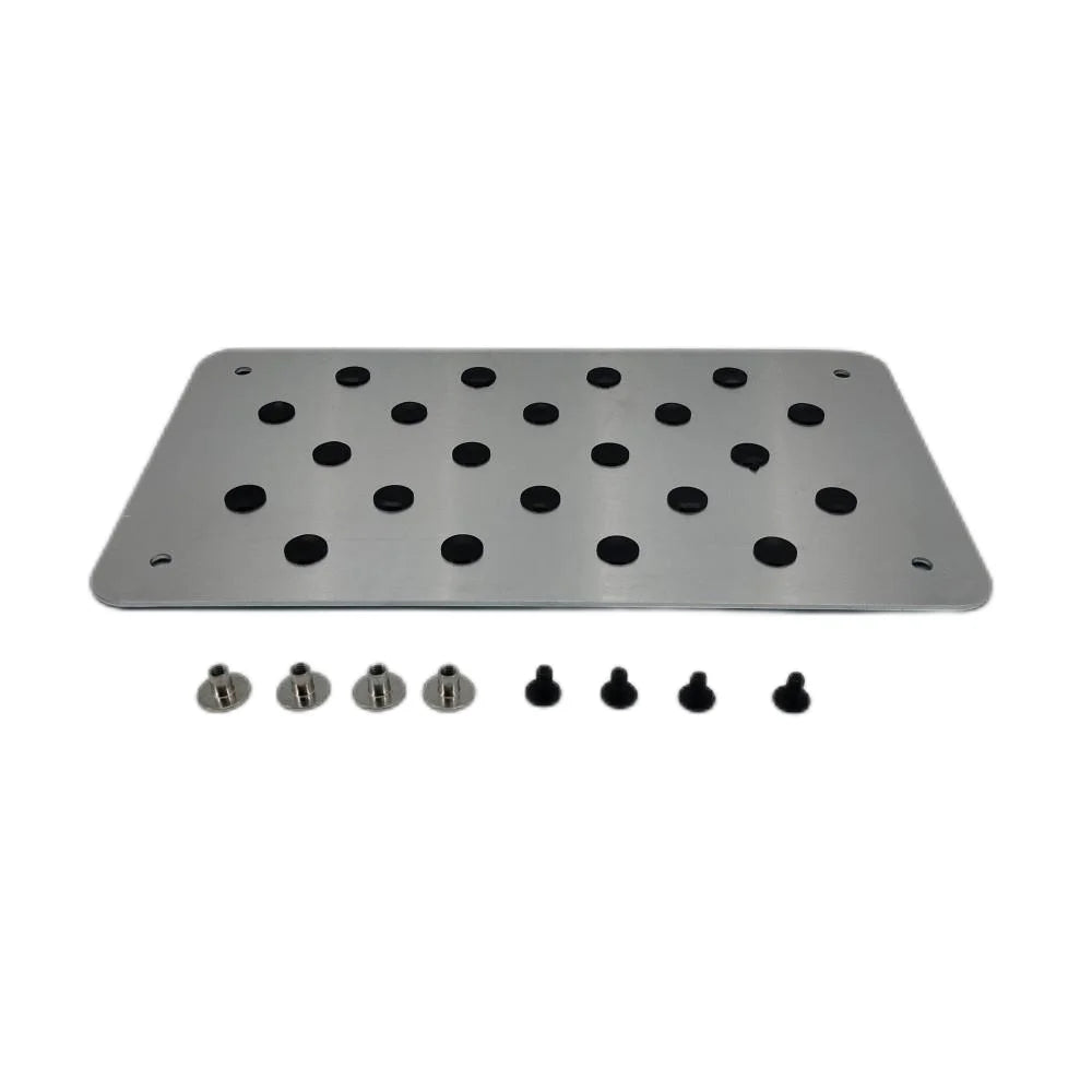 Aluminum alloy Car Non-slip Plate Carpet pedal Floor Mat Environmental Rubber Car Accessories Styling