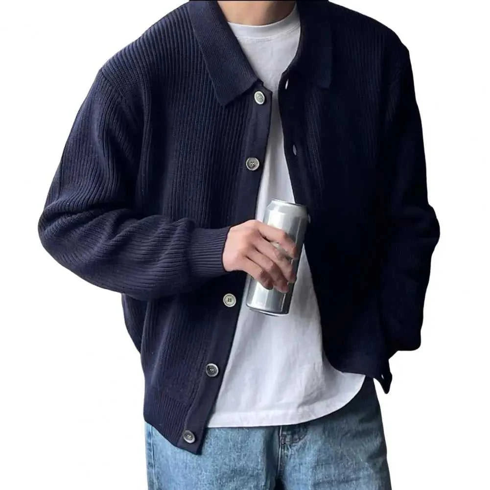 Men Sweater Coat Korean Fashion Knitted Coats Men Streetwear Slim Fit Casual Cardigan Coats The jack market .AU The jack market .AU Men Fashion $ 49 14:29#Black;5:4182