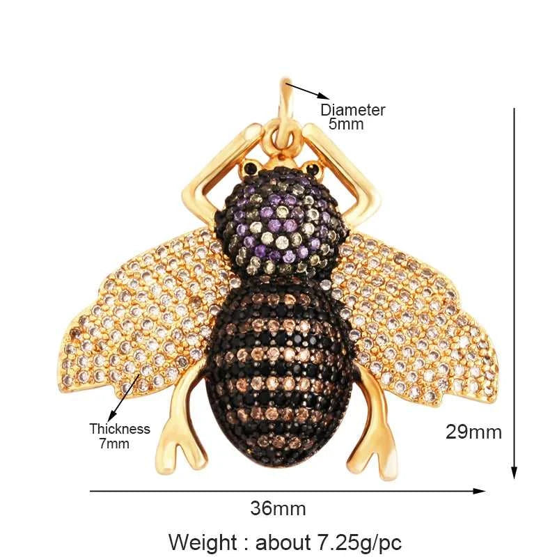 Colourful Fly Bee Ladybird Insect Charm Paved with Rainbow Cubic Zirconia,18K Gold Plated Jewelry Making Hand Craft Material M75 The jack market .AU The jack market .AU Jewellery & Chains $ 63 14:29#M750426-Gold;200007763:201336100