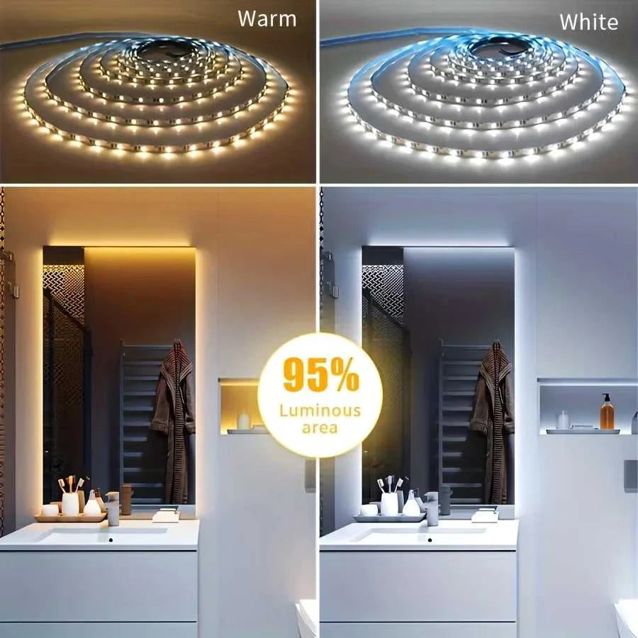 5V USB LED Strip Light Flexible Cuttable Light with Adhesive White/Warm White for TV Backlight Cabinet Bedroom Home Decoration The jack market .AU The jack market .AU Home $ 49 136:200003939#White;380:201441007