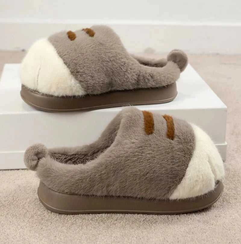 New Snuffy Cat Slippers Woman Warm Wrapped Home Shoes Women's Angry Kitty Furry Slides Winter Snug Close Back Slipper for Couple The jack market .AU The jack market .AU Step Up Your Style: Trendy Shoes for Every Occasion! $ 69 14:10#Yellow-Slides;200000124:201446564;200007763:201336100