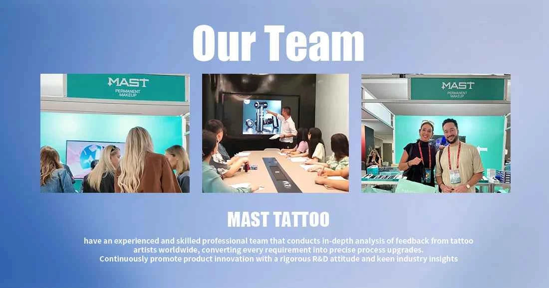 Mast P20 Wireless Tattoo Machine Kit - 2.5mm Stroke, 1000mAh Battery, Lightweight Design for Effortless PMU Mastery