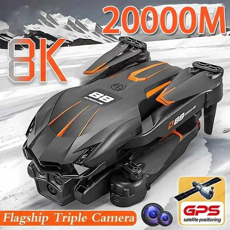 2026 New D88 Drone 8K HD Dual Cam Professional Aerial Photography Optical Flow Hovering Gesture Shoot Folding Quadcopter VR The jack market .AU The jack market .AU Drones $ 92 14:29#Black Dual 8K-1B