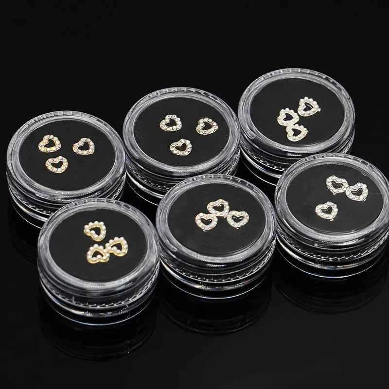 3/4pcs Dental Tooth Gems Flat Bottom Drill Crystal Rhinestone Acrylic Tooth Beauty Diamond Ornaments DIY Teeth Jewelry