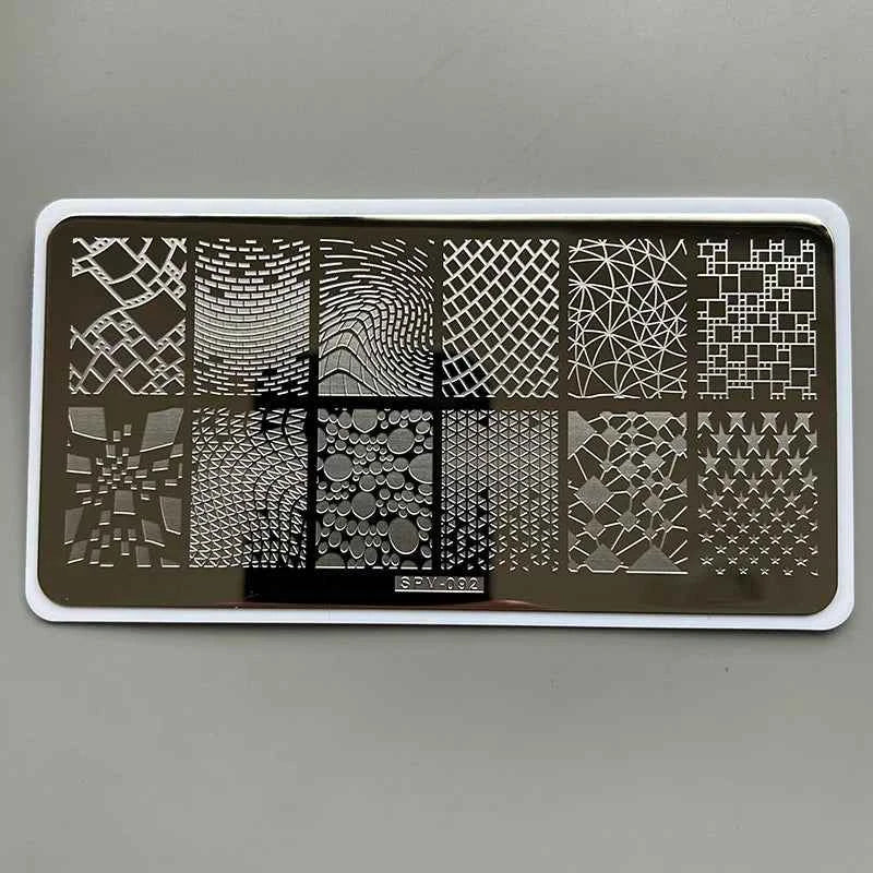 XMQ Nail Art Plates - Intricate Line Templates for Stunning Designs