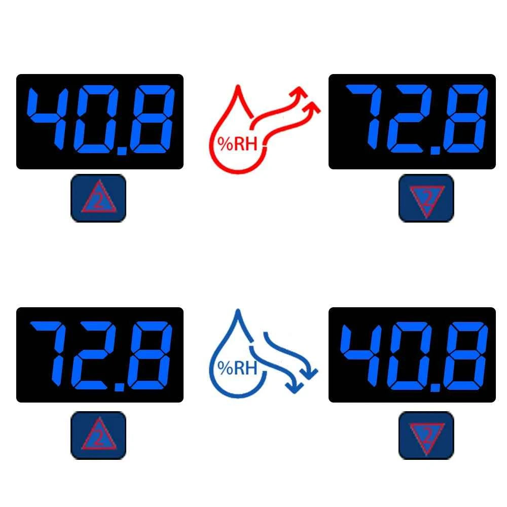W1099 Digital Temperature & Humidity Controller for Egg Incubators - Dual Voltage 12V/24V & 110-220V