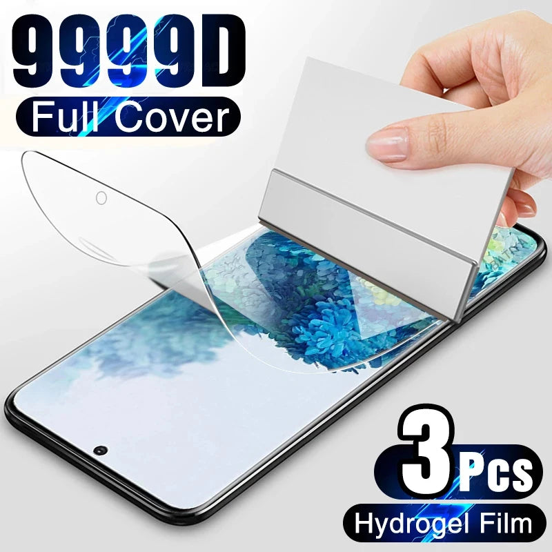 3Pcs Soft HD Clear Full Cover Hydrogel Film For OPPO Reno 3 4 5 6 7 8 8T 9 10 11 12 13 Pro Plus 5G TPU Screen Protector