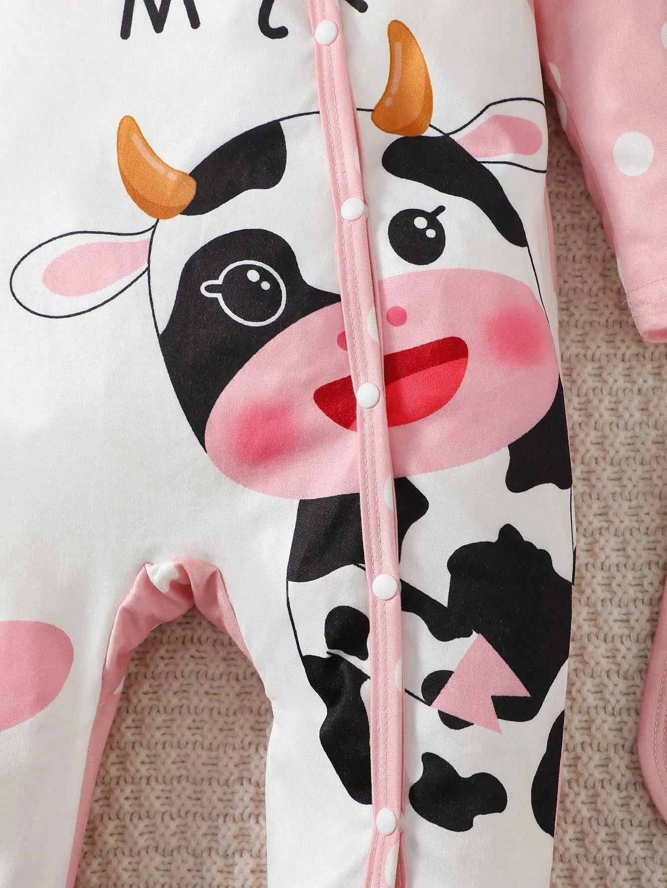 New baby Girl Long sleeved Bodysuit Cute Little Cow Circular dots Jumpsuit+Hat+Drool towel 3pc/set 0-18Months Baby Crawling suit The jack market .AU The jack market .AU Mum & Kids: Essential Products for Every Family $ 28 14:1052#XPTBB0419014;200000463:200025003#1-3M