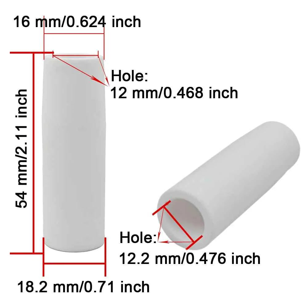 MB-15Ak 14Ak Mig Coating Protection 0.8/1.0/1.2mm Contact Tip Ceramic Nozzle Non-stick Welding Slag European Welding Accessories