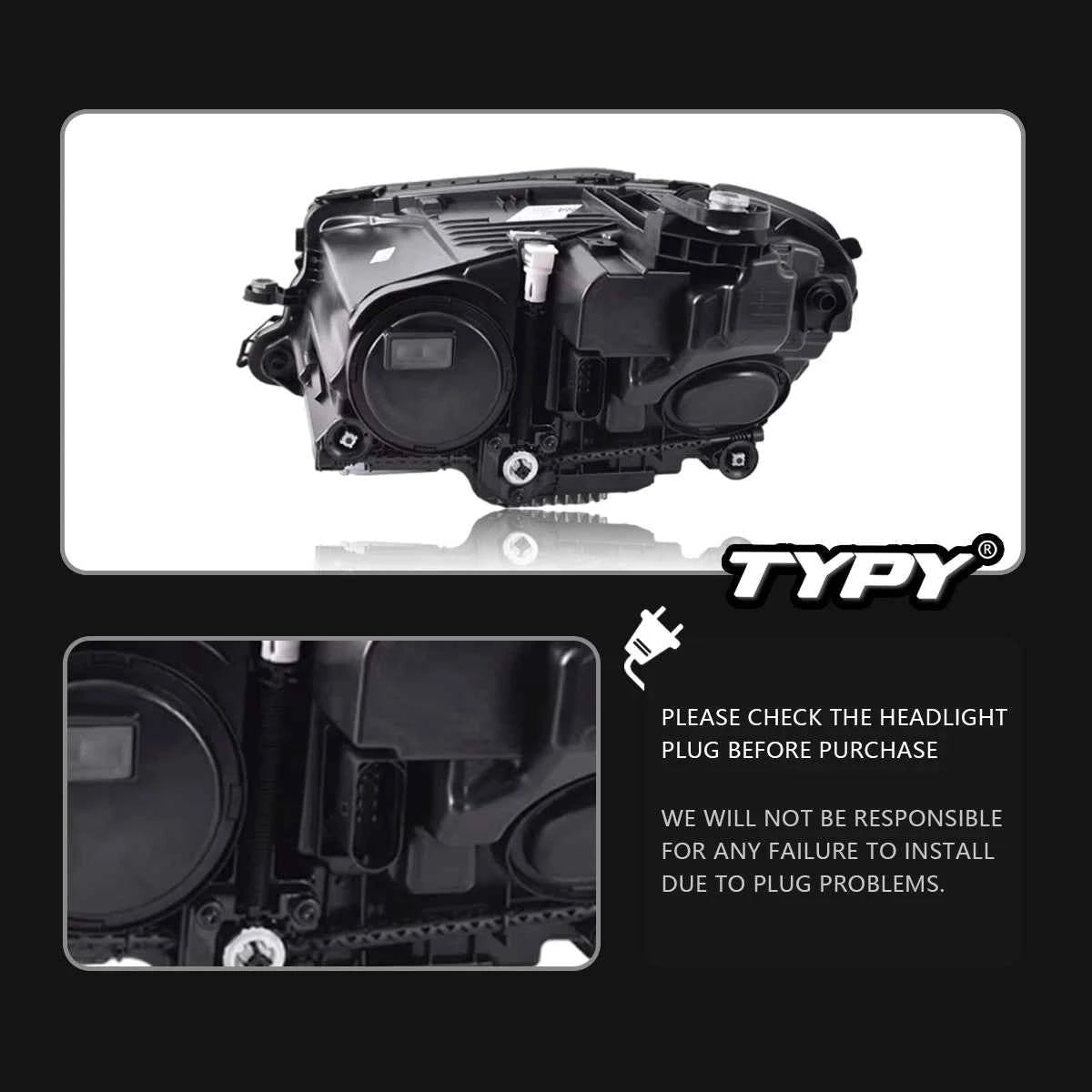 TYPY Car Lights For Benz E-Class W213 Headlights 2016-2023 LED Lamps Daytime Running Lights Dynamic Turn Signal Auto Accessories