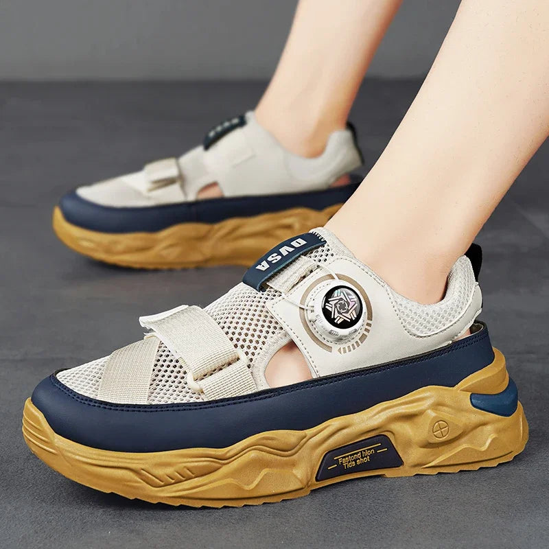 2024 New Summer Breathable Trendy Fashion Casual Anti Slip Soft Sole Sports Leisure Outdoor Beach Sandals for Men
