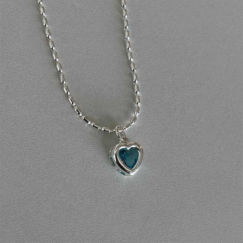 New 925 Sterling Silver Heart Necklaces Pendant Fashion Sterling Silver Jewelry Statement for Women The jack market .AU The jack market .AU Jewellery & Chains $ 49 200000226:200004890#blue