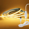 5V USB COB LED Strip Light with 3Key Dimmer 320LEDs/m Flexible Tape Natural Warm White for Room TV Mirror Backlight Cabinet Lamp The jack market .AU The jack market .AU Home $ 50 136:173#Warm White;380:201451169#0.5m