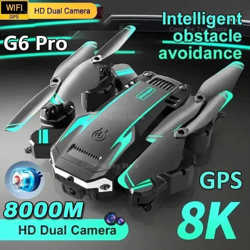 Drone G6 Pro 5G GPS Brushless Motor Professional 8K HD Aerial Photography Obstacle Avoidance UAV Four-Rotor Helicopter Toys The jack market .AU The jack market .AU Drones $ 77 14:1052#Yellow Single 8K-1B