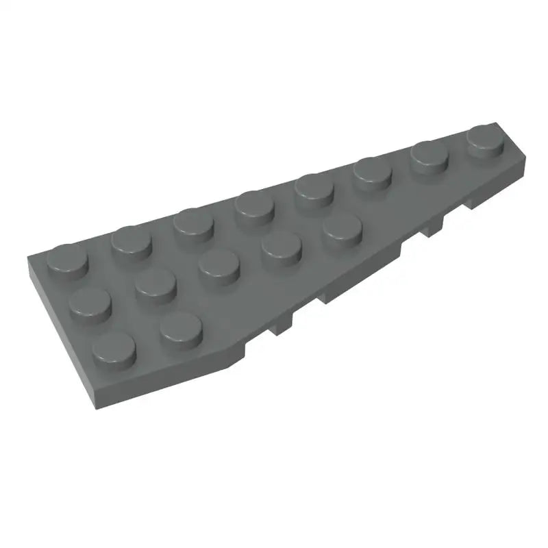 Gobricks 10PCS Parts Wedge Plate Bricks 8x3 Right Compatible with 50304 Toys Building Blocks Assembles Technical Model Adult MOC
