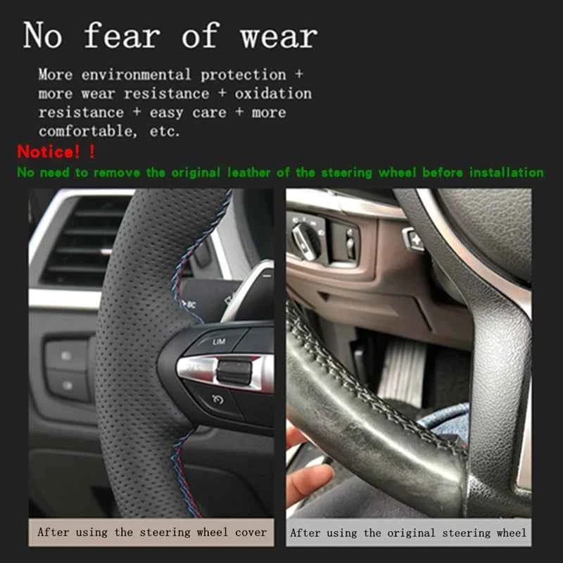 Customize DIY Microfiber Leather Car Steering Wheel Cover For For Hyundai ix35 Tucson 2 2011 2012 2013 2014 2015 Car Interior