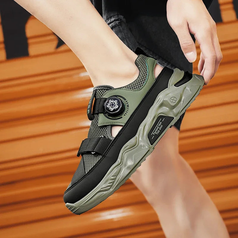 2024 New Summer Breathable Trendy Fashion Casual Anti Slip Soft Sole Sports Leisure Outdoor Beach Sandals for Men