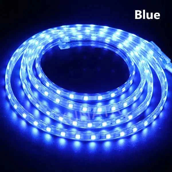 AC 220V LED Strip 60LEDs/m 5050 IP67 Waterproof Outdoor Decoration Red Green Blue Yellow White Flexible Ribbon Tape LED Strip The jack market .AU The jack market .AU Home $ 68 136:29;14:29#EU 220V;200007763:201336100;249:200006309#5m