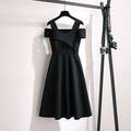 Elegant Korean Chic Two-Piece Dress Set: Short Sweater & Suspended Skirt for Spring & Autumn