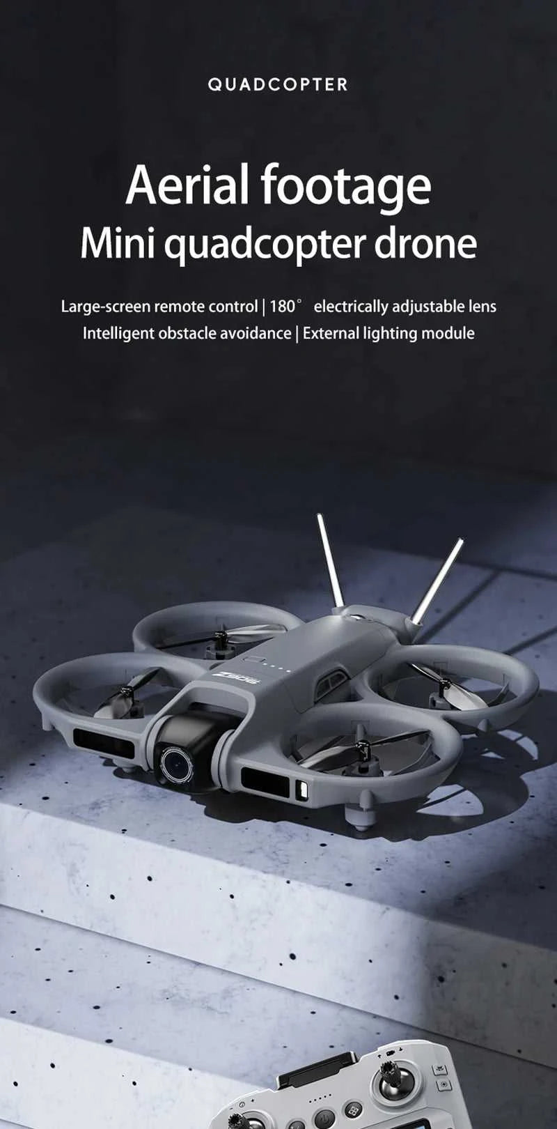 Xiaomi Drone 4.3-inch Large Screen 8k High-definition Aerial Photography Obstacle Avoidance Remote Control Quadcopter UAV The jack market .AU The jack market .AU Drones $ 107 14:29#Black