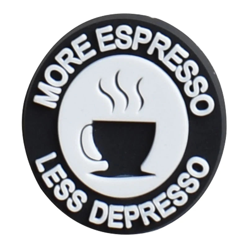 Coffee Shoe Charms for Crocs Accessories Men Clogs Pins Women Badges Boy Girls Jeans Kids Decorations Buckle Shoes Accessories
