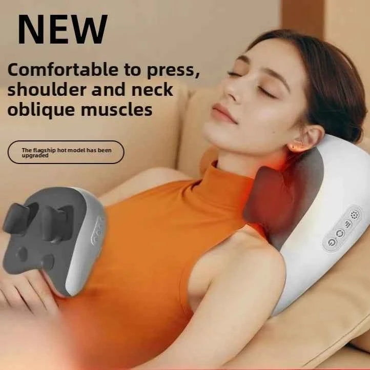 SPA Portable Wireless Neck & Shoulder Massager – Super Strong, Warm & Cozy Pillow for Ultimate Relaxation