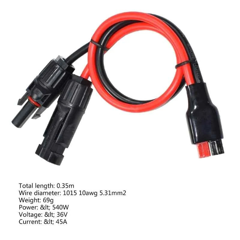 M6CF MC 4 to 30A Andersons Plugs Mc 4 Connector to 30A Andersons Connecting Wires